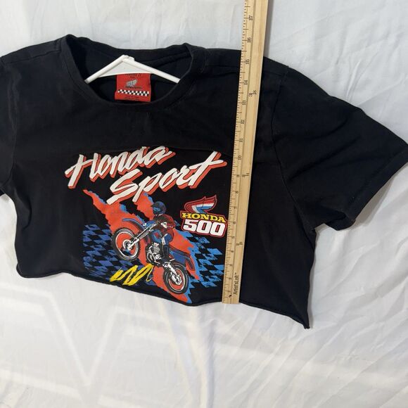 Forever 21 Honda Sports Women's Cropped Honda500 Graphic T-Shirt Size XL - Picture 6 of 7